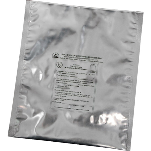 DESCO ESD袋，防潮，铝箔，IPC/JEDEC，0.1mm x 356mm x 406mm，数量100 13963