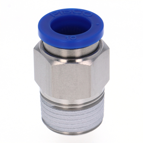 PISCO耐耐药的SUS303等效关节直管10螺钉R3/8 SPC10-03