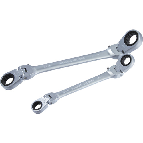 Pro-Auto双弹性锁齿轮扳手12x14mm DFL1214