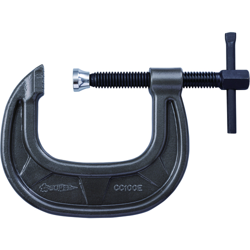 超级Shako Vise（C型）强大的宽型100mm金属灰色烘焙油漆 CC100E