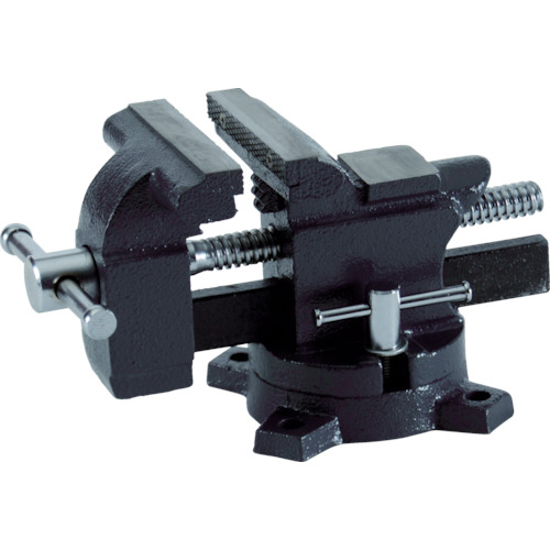 带有旋转平台的Trusco Vise（平方轴），用于轻型工作100mm TLV-100