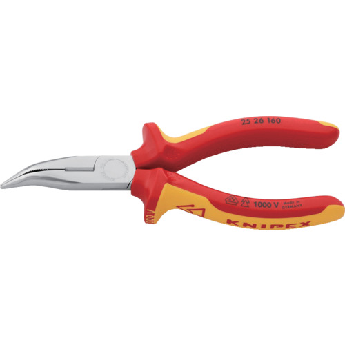 Knipex绝缘1000V尖端钳160mm 2526-160