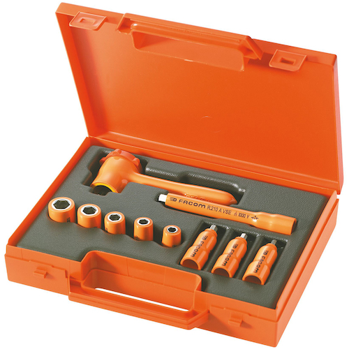 Facom绝缘工具绝缘工具集10pcs R.400AVSE