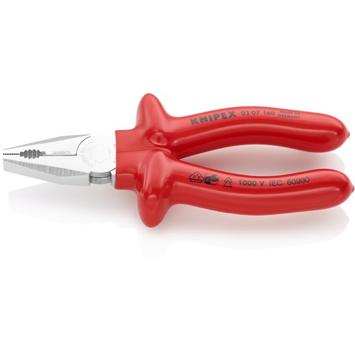 [有限的库存] Knipex绝缘钳1000V绝缘型迪皮涂料手柄160mm 0307-160