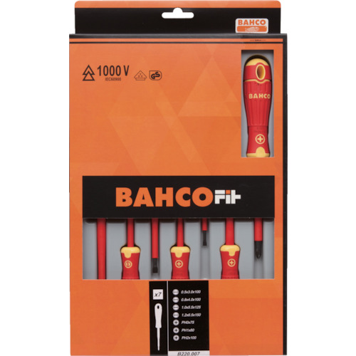 Bahco Fit隔热驱动器7件套件B197.000.075，B196.030.100，等等 B220.007