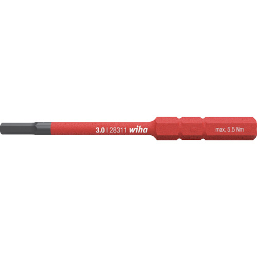 Wiha绝缘纤维杂种可更换位六角形2.5mm对面 2831-18025