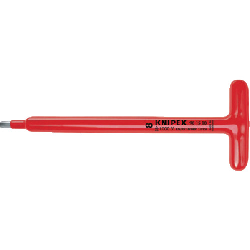 [有限的库存] knipex [售罄并停产]隔热1003VT型六边形扳手5mm长 9815-05