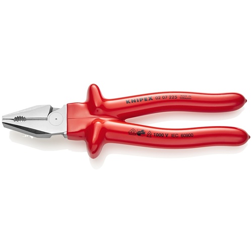 [有限的库存] Knipex绝缘质钳1000V绝缘型涂料手柄225mm 0207-225