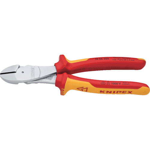 Knipex绝缘1000V强nipper 200mm 7406-200
