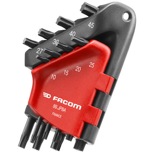 Facom 8pc。 TORX钥匙扳手套件（带持有人）89。JP8A 89.JP8A