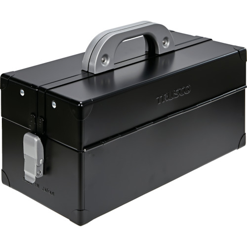 Trusco双开关工具箱两层磨砂黑色W370XD185XH215 CTD-370-MBK