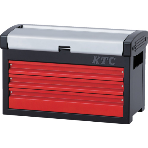 KTC钢工具箱箱（3层，3个抽屉）银X红色X黑色宽度510 x深度275 x高度325毫米 EKR-103A