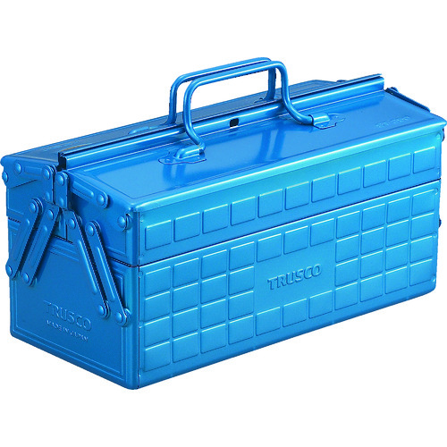 ＴＲＵＳＣＯ　２段工具箱　３５０Ｘ１６０Ｘ２１５　ブルー ST-350-B