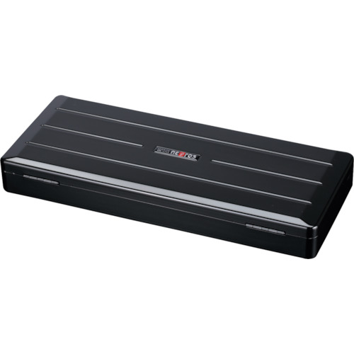 NEPROS钢工具箱金属盒黑色宽度455 x深度190 x高60毫米 NEKB-2