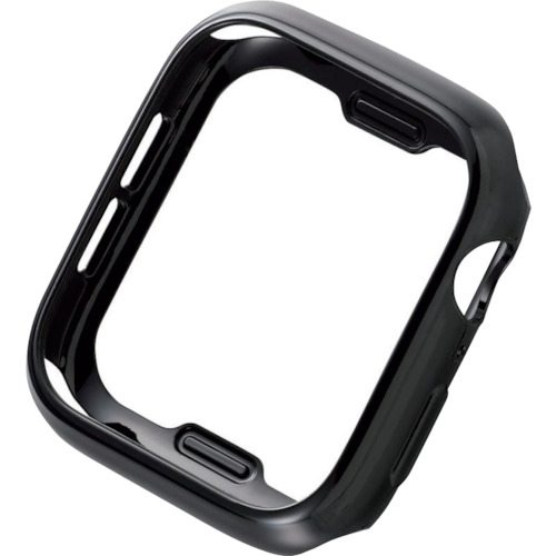 Elecom Apple Watch 44mm软性保险杠黑色 AW-20MBPUBK