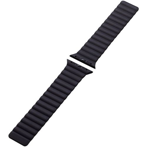 Elecom Apple Watch 41/40/38mm带磁铁硅胶黑色 AW-41BDMAGBK