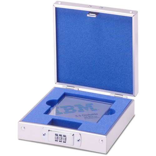 Daito铝制外壳3.5英寸FD行李箱，用于2个塑料盒 FD-02D