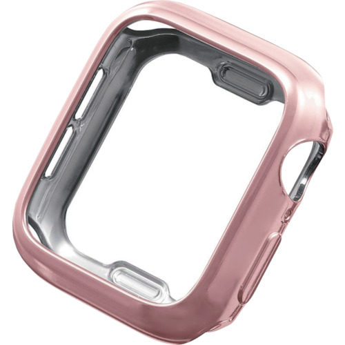 Elecom Apple Watch 40mm软保险杠金属设计粉红色金色 AW-20SBPUPNG