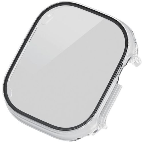 Elecom Apple Watch Ultra 49mm高级玻璃大猩猩高透明透明的全套封面套 AW-22CFCGOCR