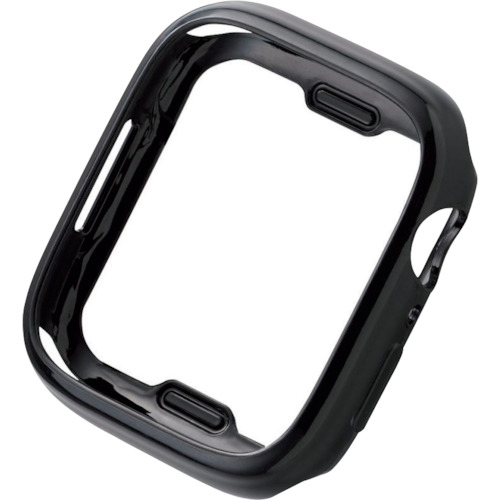 Elecom Apple Watch 45mm软性保险杠黑色 AW-21ABPUBK