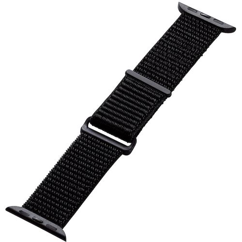 Elecom Apple Watch 41/40/38mm带面料黑色 AW-41BDFBBK