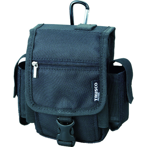 Trusco紧凑型工具盒双面口袋黑色 TCTC1808-BK