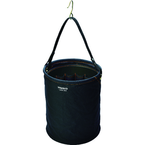 带附件的Trusco电工桶&phi;300x350黑色 TADB-300