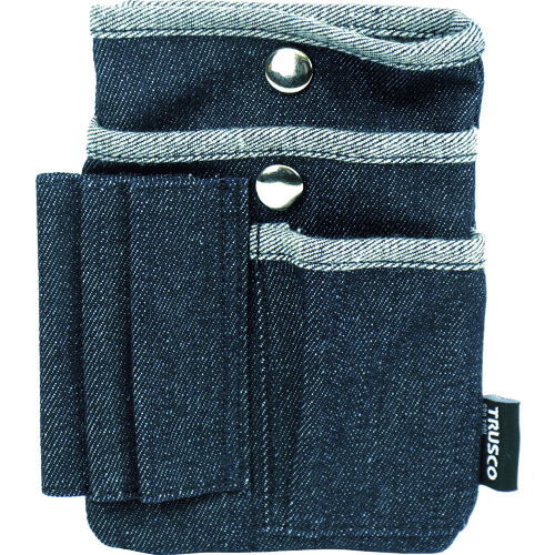 [中断] Trusco牛仔布扁平盒多口袋黑色 TDC-F302