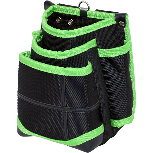 [停产] Kh Takeru Soul 3层腰包黑色/绿色 TK03K-G