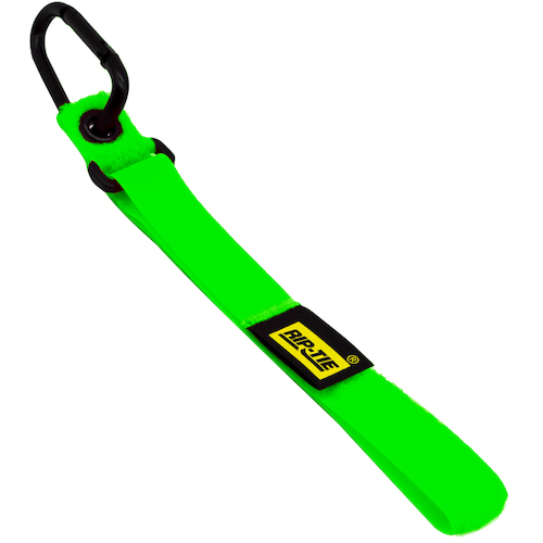 带孔孔的RIP-tie携带胶带支架19mm x 406mm 1片霓虹灯绿色 CT-A-NG