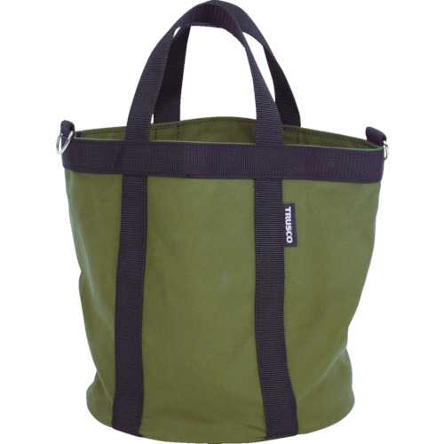 trusco柔软的硬电工桶&phi;350x350橄榄单调颜色 TSDB-350-OD