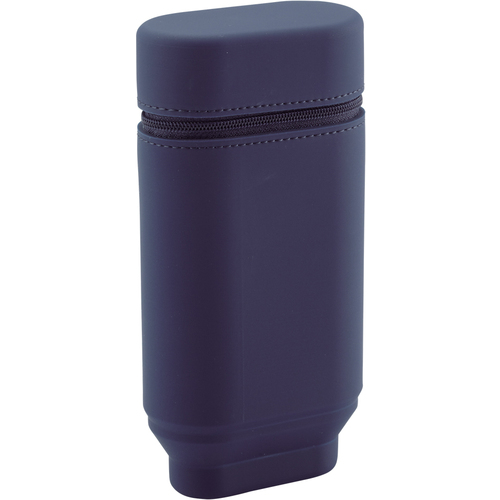 Lihit站立笔盒椭圆形尺寸海军 A7695-11