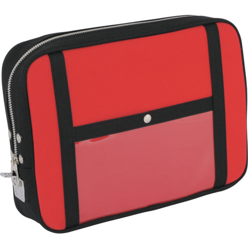 带有马蹄锁金属配件红色的Sananei帆布邮件袋（LL） PLL-U-02