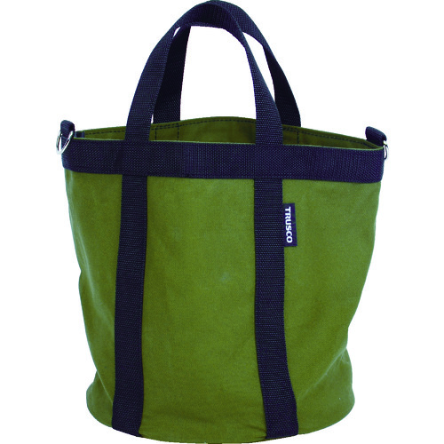 trusco柔软的硬电工桶&phi;240x240橄榄单调颜色 TSDB-240-OD