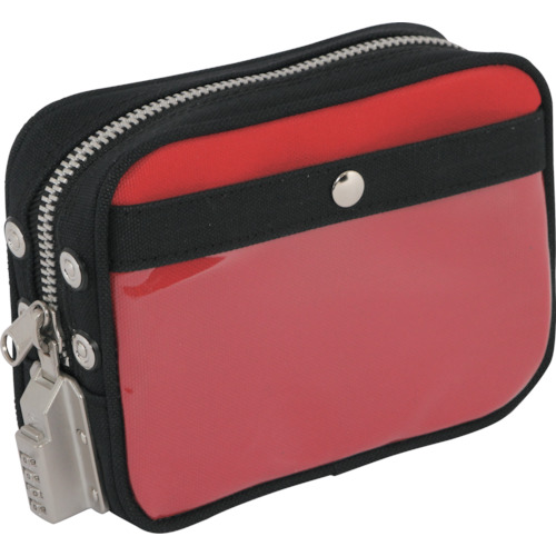 带有SED-1平板电脑的Sanei Canvas Mail Pouch（SS），红色 PSS-SED-02