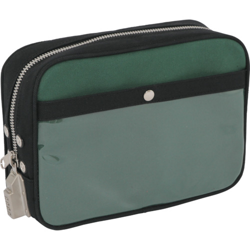 带有SED-1 Lock Moss Green的Sanei Canvas Mail Pouch（M） PM-SED-07