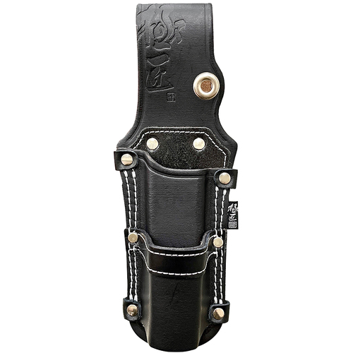 最佳工具：Gokusho黑色染色牛皮皮革棘轮 +猴子扳手持有者GK-RM GK-RM