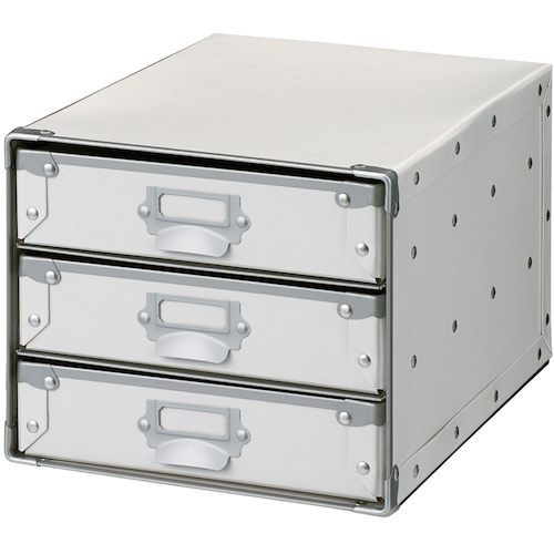 nakabayashi桌面案例垂直3层白色 FBD-NA43W