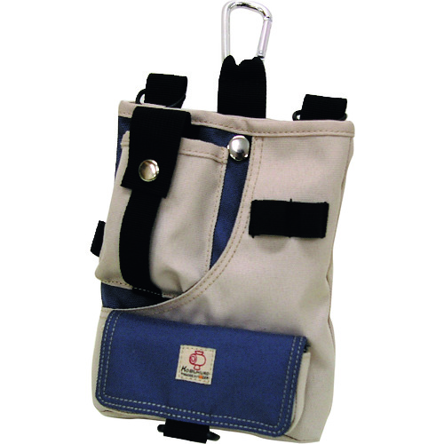 Kozuchi Kobukuro No。 7个剪刀盒，灰色（带有水平口袋） KR-07GR