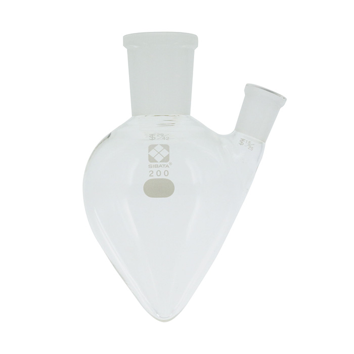 共通折合二口梨形フラスコ 200mL  005420-29200