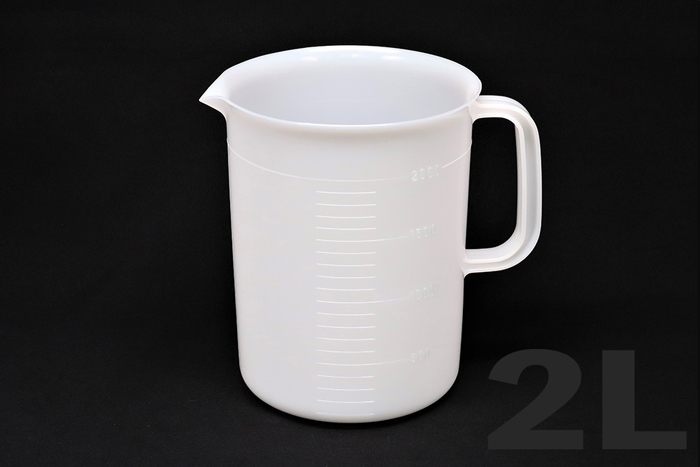 一只手2L聚乙烯烧杯2L，尺度