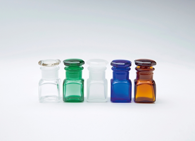 horiuchi seisakusho药瓶8cc g-00绿色26.5x26.5x53mm