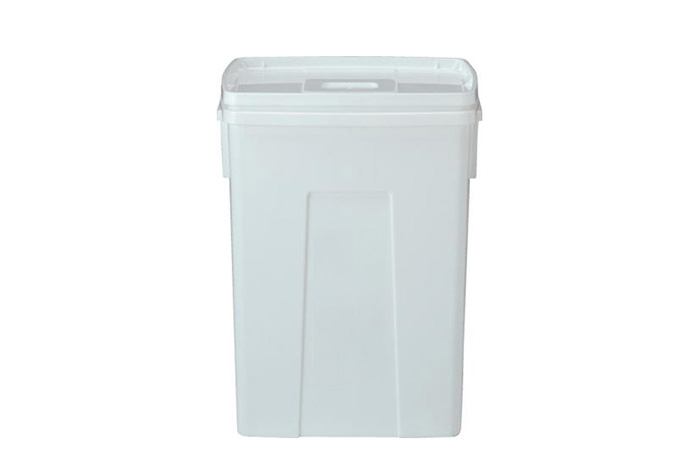   苍白的正方形K＃50（带盖）容量50L浅灰色