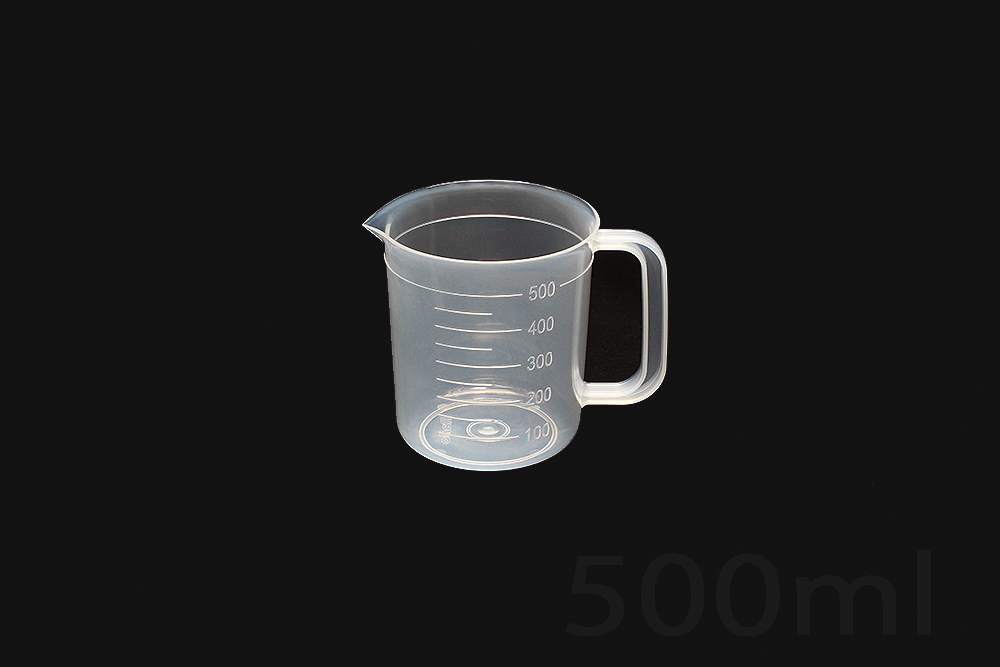 PP烧杯500毫升带手柄，比例尺