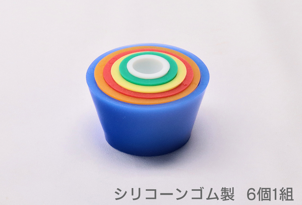 颜色橡胶适配器（由硅橡胶制成）6件1套