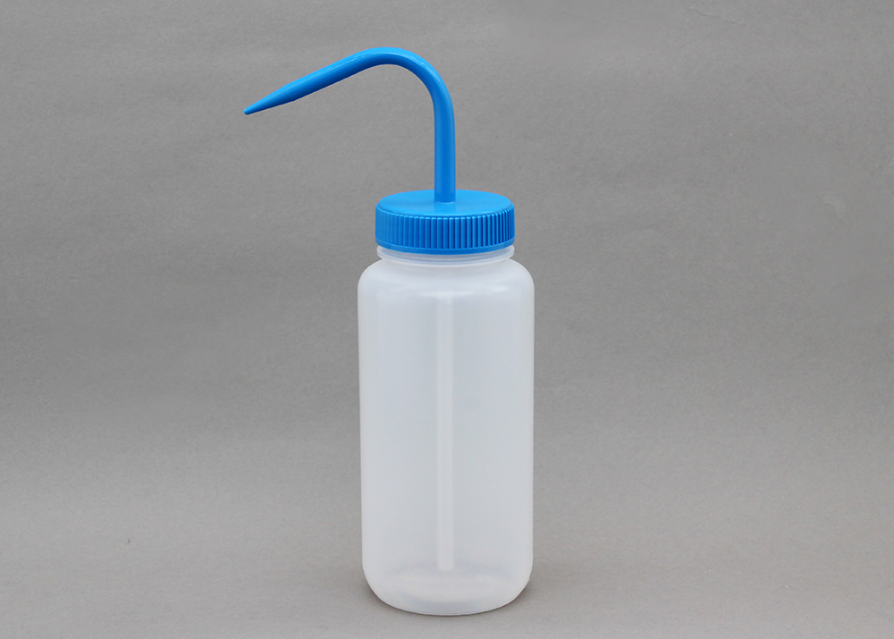 宽口洗瓶（LDPE）盖（PP）500ml蓝色