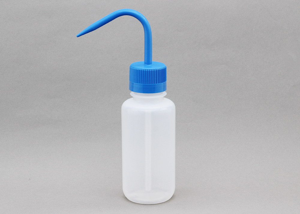 宽口洗瓶（LDPE）盖（PP）250ml蓝色