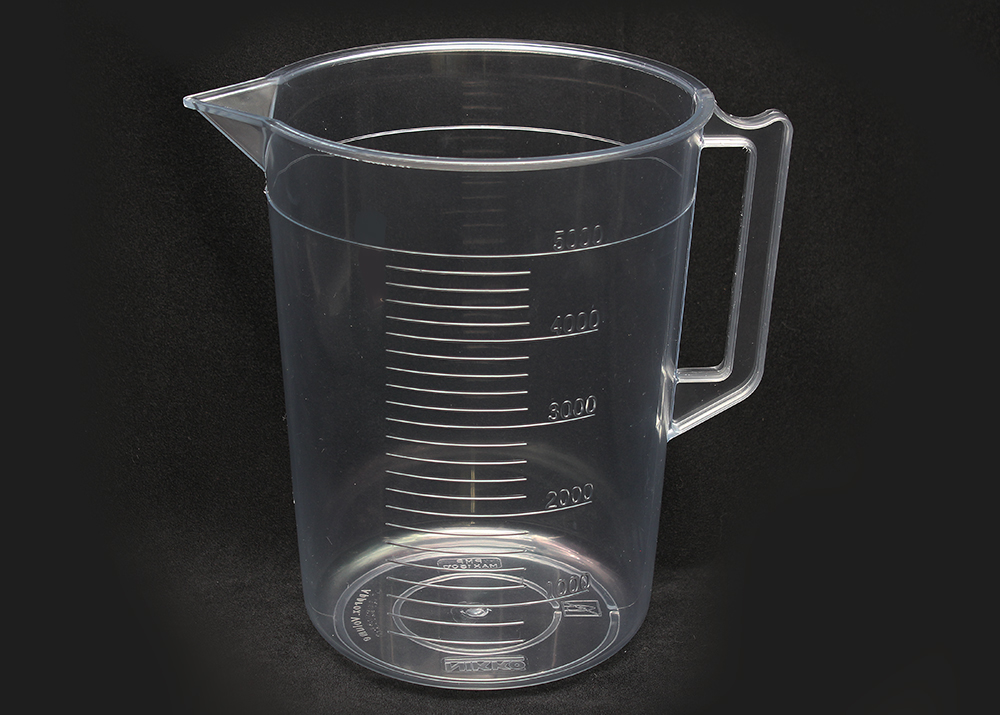 带手柄的TPX烧杯5L，比例尺