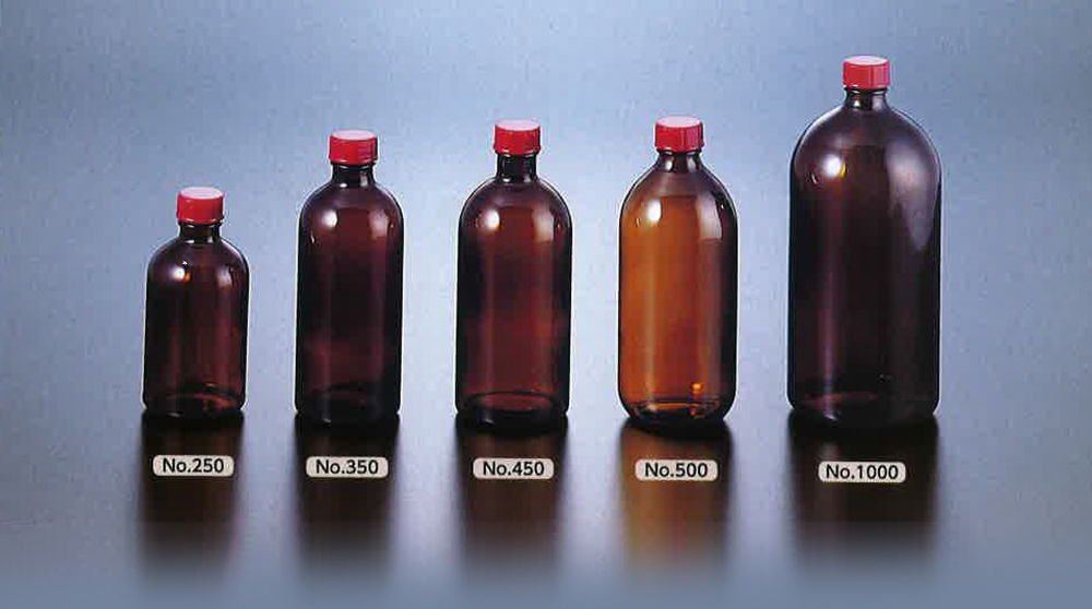 薄口瓶（棕色）编号1000 1120毫升，带帽和内部塞子（12件）0603-10