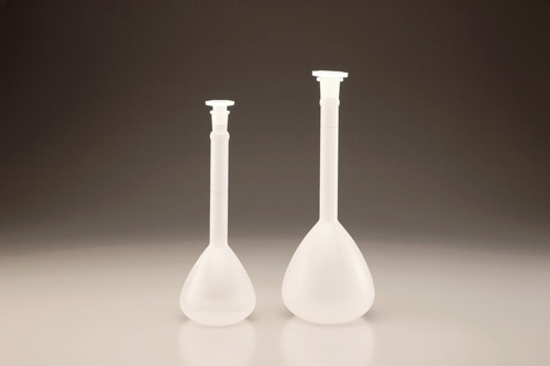 体积烧瓶（由PP制成）500ml（带有聚塞）